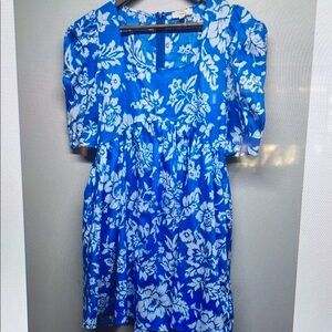 Blue Floral Dress